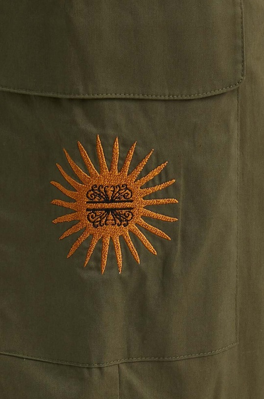 Never Fully Dressed pantaloni de bumbac verde NFDTR304.Khaki