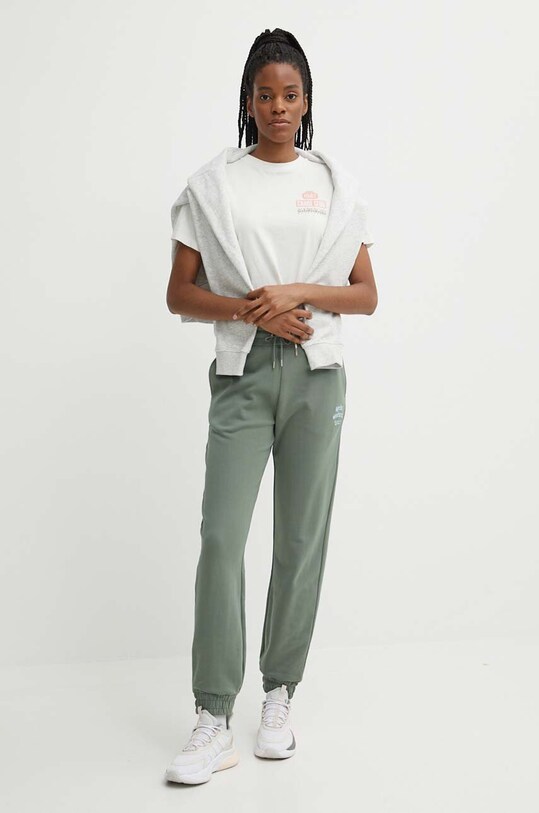 Casall pantaloni de trening din bumbac 24144 verde SS24