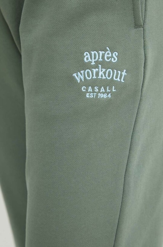 Casall pantaloni de trening din bumbac verde 24144