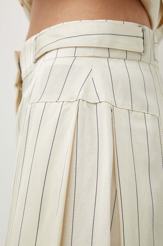 Брюки с примесью льна Remain 501533858 бежевый