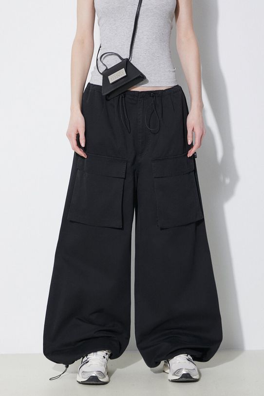 MM6 Maison Margiela trousers cotton black S52KA0478