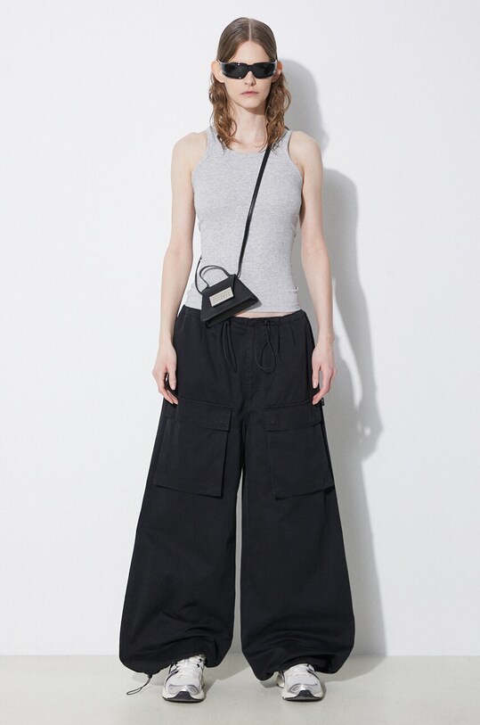 Hlače MM6 Maison Margiela S52KA0478 crna SS24