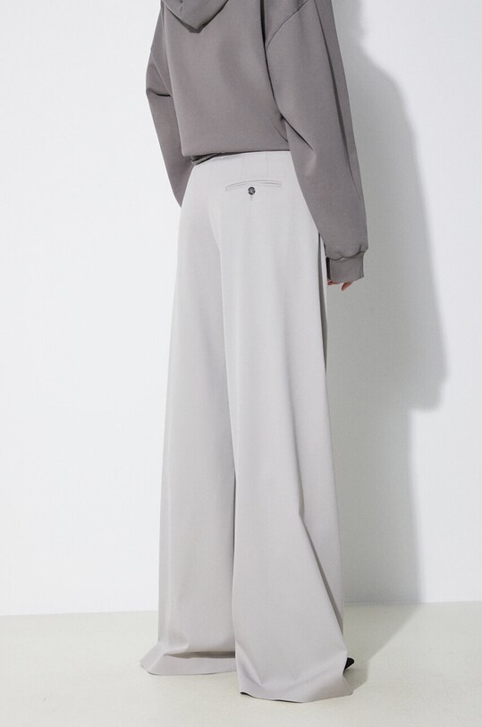 Одяг Штани з домішкою вовни MM6 Maison Margiela S52KA0481 сірий