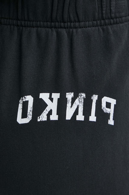 Pinko spodnie dresowe bawełniane czarny 104270.A266