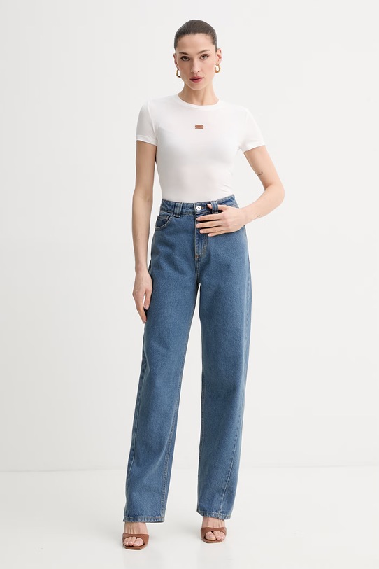 La Mania spodnie dresowe damskie TWIST TWIST niebieski SS26