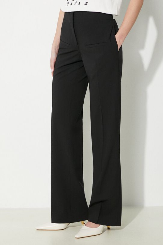 Вълнен панталон JW Anderson Front Pocket Straight Trousers вълна черен TR0332.PG1321.999