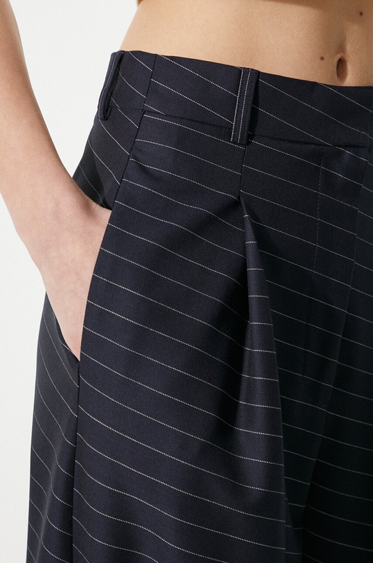 JW Anderson spodnie wełniane Side Panel Trousers TR0334.PG1470.888 granatowy