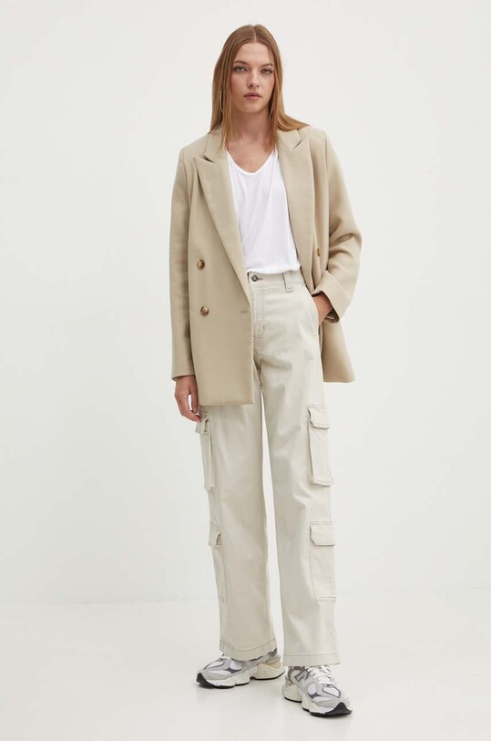 Hollister Co. spodnie KI356.4095.101 beżowy SS24