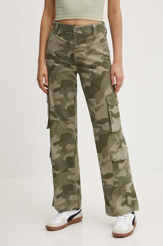 Hollister Co. spodnie KI356.4130.338 zielony SS24