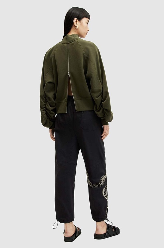 AllSaints pantaloni de bumbac YAS EMB TROUSER WP512Z