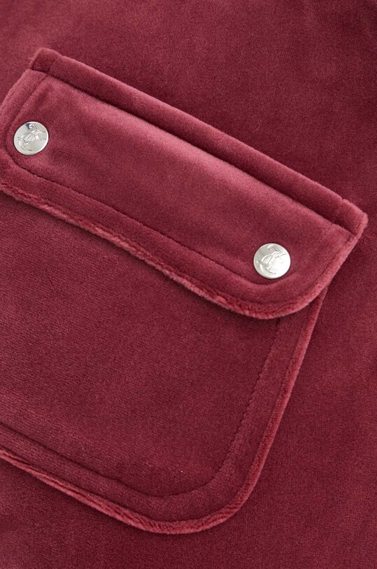 Juicy Couture pantaloni de trening din velur burgundia JCAP180.485