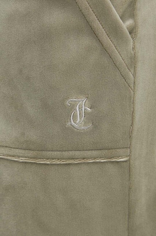 Juicy Couture pantaloni de trening din velur verde JCAP180G.393