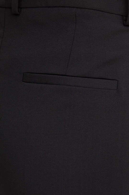 Шерстяные брюки BOSS чёрный 50490045