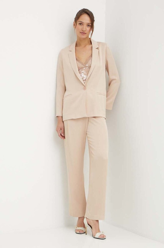 Παντελόνι Sisley 4Q6ZLF05V μπεζ SS24