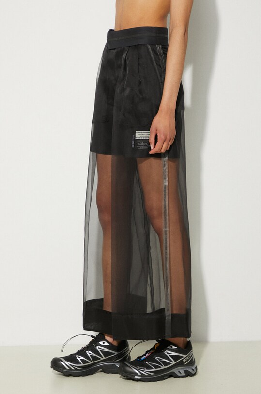 Undercover spodnie jedwabne czarny UC1D1507.2