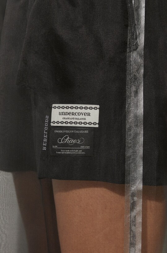 Undercover spodnie jedwabne UC1D1507.2 czarny