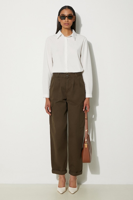 Carhartt WIP cotton trousers Collins Pant I029789.63GD green SS24