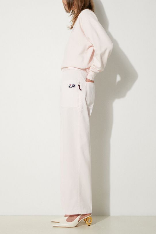 Fila pantaloni de bumbac Fila x Aries Pant uni roz 42PS24PA010122690227