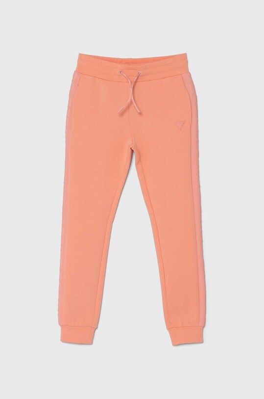 Детские спортивные штаны Guess трикотаж оранжевый J2YQ24.FL03S.PPYH