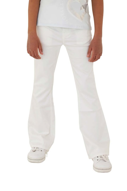 Παιδικό παντελόνι Guess J4RB01.WF7H0.PPYH λευκό