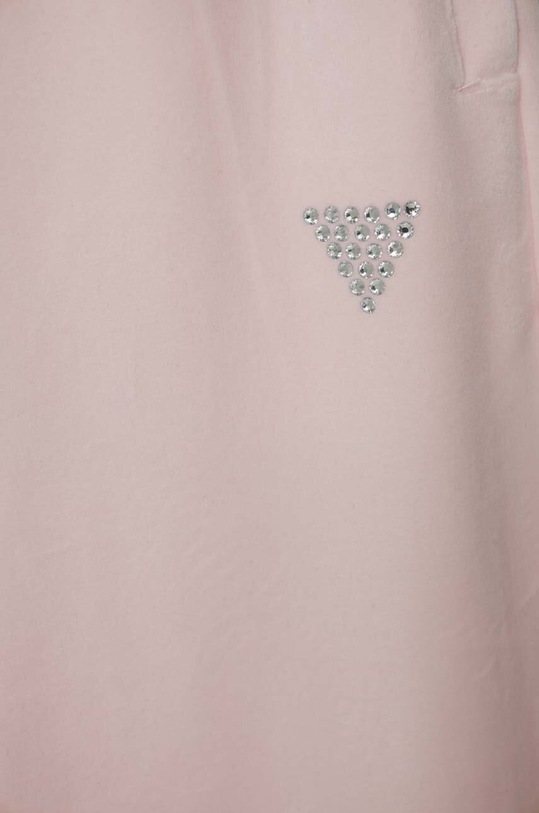 DÍVKA Dětské velurové tepláky Guess J4RQ16.KBXI2.PPYH růžová