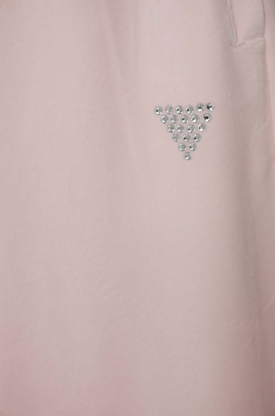 DÍVKA Dětské velurové tepláky Guess J4RQ16.KBXI2.PPYH růžová