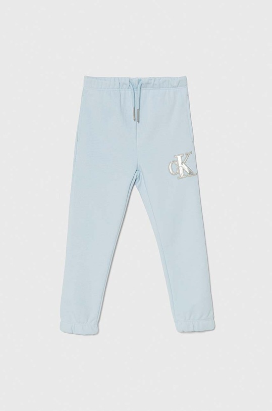 Calvin Klein Jeans spodnie dresowe dziecięce dzianina niebieski IG0IG02287.128.176.PPYH
