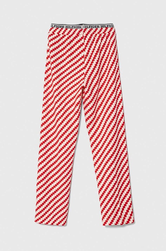 Dětské tepláky Tommy Hilfiger KG0KG07747.128.176.PPYH červená SS24