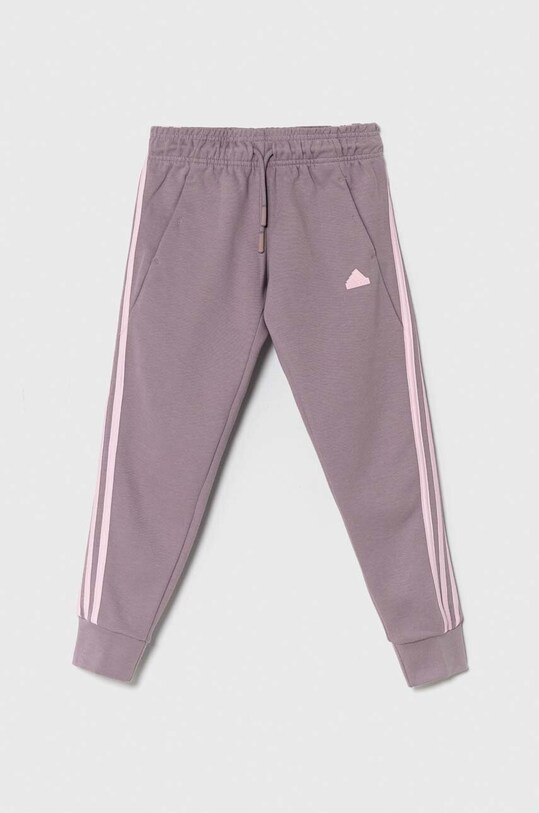adidas pantaloni de trening pentru copii uni violet IS3410