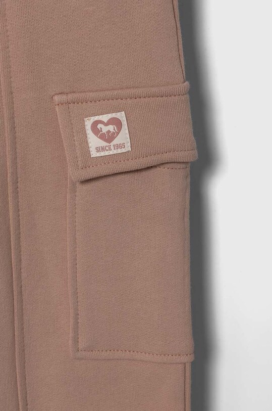 Девочка Детские хлопковые штаны United Colors of Benetton 3J68CF04Z.G.Seasonal бежевый