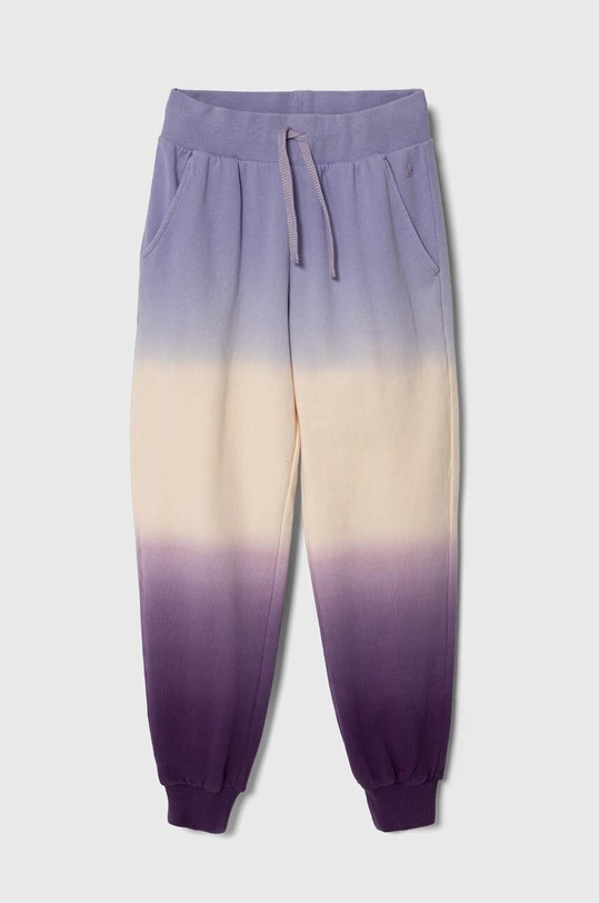 Παιδικό βαμβακερό παντελόνι United Colors of Benetton βαμβάκι μωβ 3J68CF051.G.Seasonal