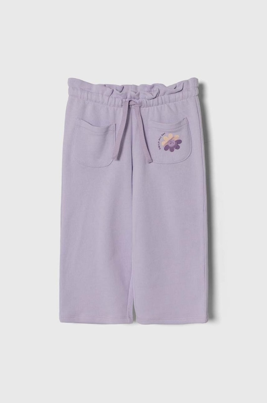 United Colors of Benetton spodnie dresowe bawełniane dziecięce bawełna fioletowy 3J68GF03R.P.Seasonal