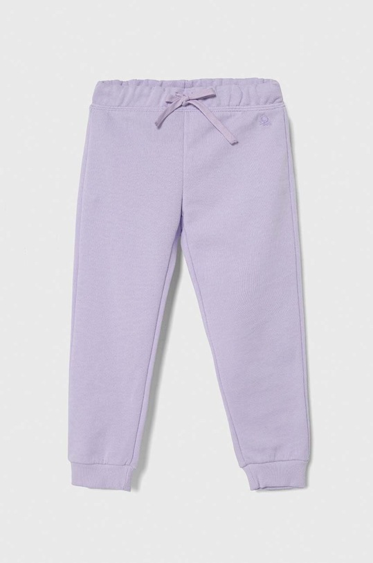 United Colors of Benetton spodnie dresowe bawełniane dziecięce bawełna fioletowy 3J70GF01N.P.Seas.PPYH