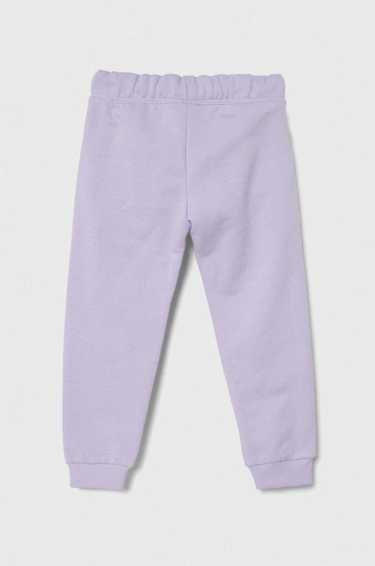 United Colors of Benetton spodnie dresowe bawełniane dziecięce 3J70GF01N.P.Seas.PPYH fioletowy SS24