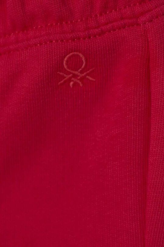 Dziewczynka United Colors of Benetton spodnie dresowe bawełniane dziecięce 3J70GF01N.P.Seas.PPYH różowy
