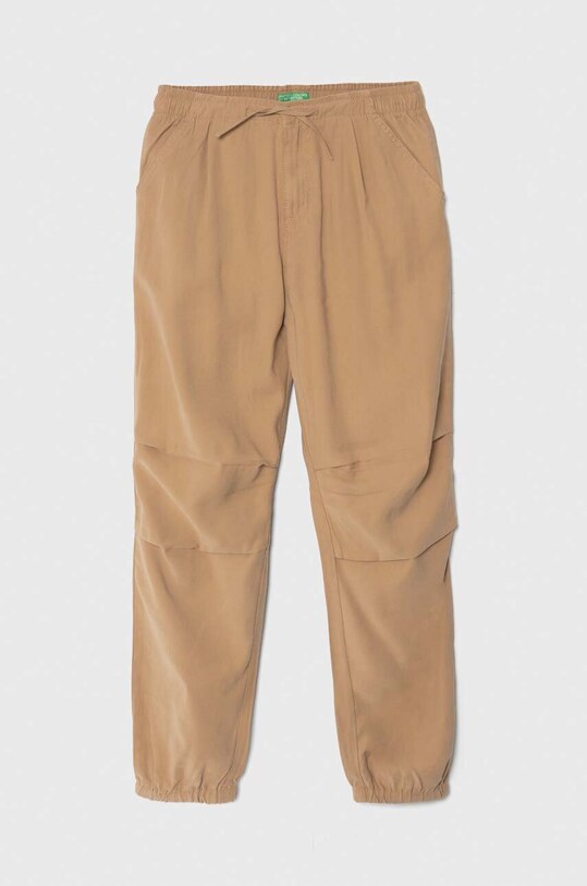 Детские брюки United Colors of Benetton трикотаж бежевый 45ZZCF030.G.Seasonal