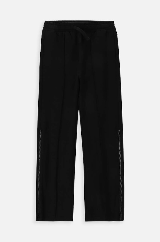 Dětské bavlněné tepláky Coccodrillo pletenina černá WC4120101JPJ