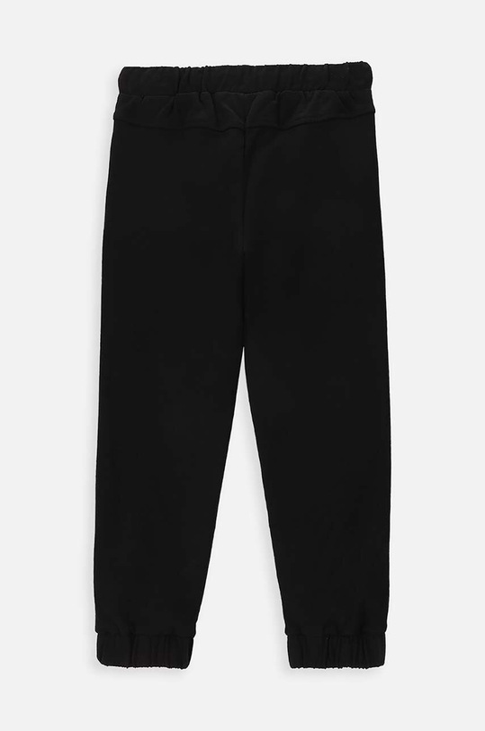 Coccodrillo spodnie dresowe bawełniane dziecięce WC4120101JPK czarny SS24