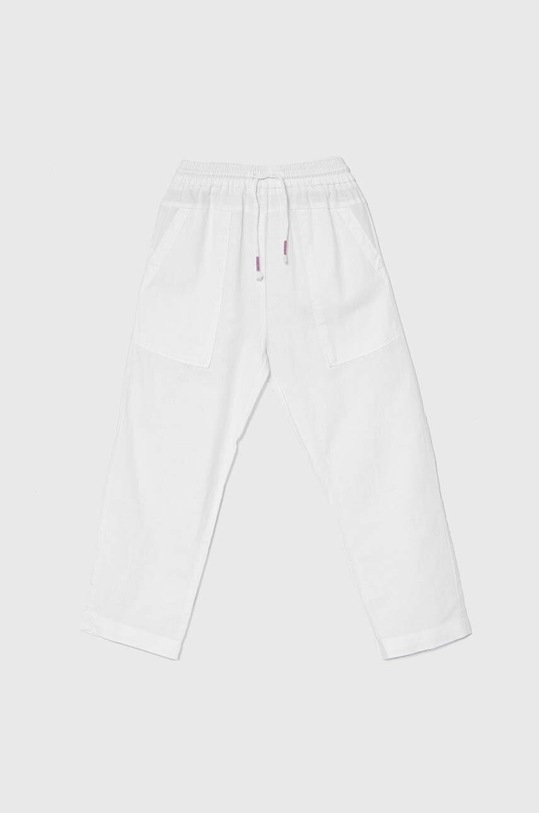United Colors of Benetton pantaloni de in pentru copii in alb 4BE7CF02Y.G.Seasonal