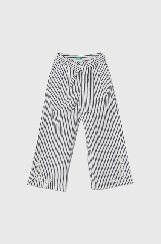 Detské nohavice United Colors of Benetton s elastanom biela 4ETMCF03E.G.Seasonal