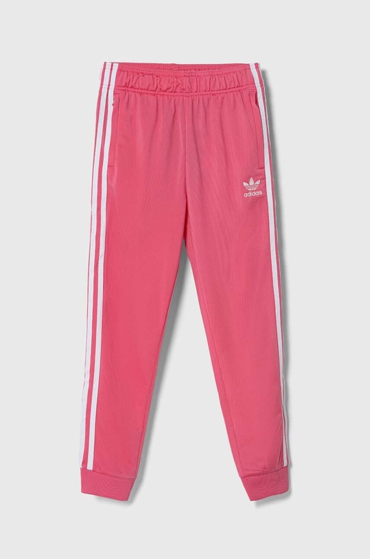 Detské tepláky adidas Originals pletenina ružová IN8492
