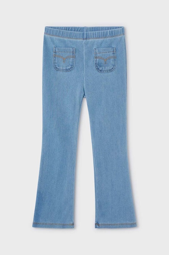 Mayoral legginsy dziecięce z elastanem niebieski 3537.6E.Mini.PPYH