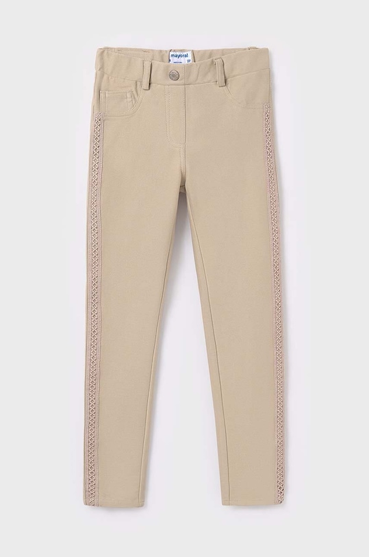 Дитячі штани Mayoral з еластаном бежевий 6511.8F.Junior.PPYH