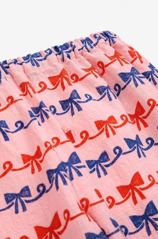Дитячі бавовняні штани Bobo Choses 124AB060 рожевий SS24