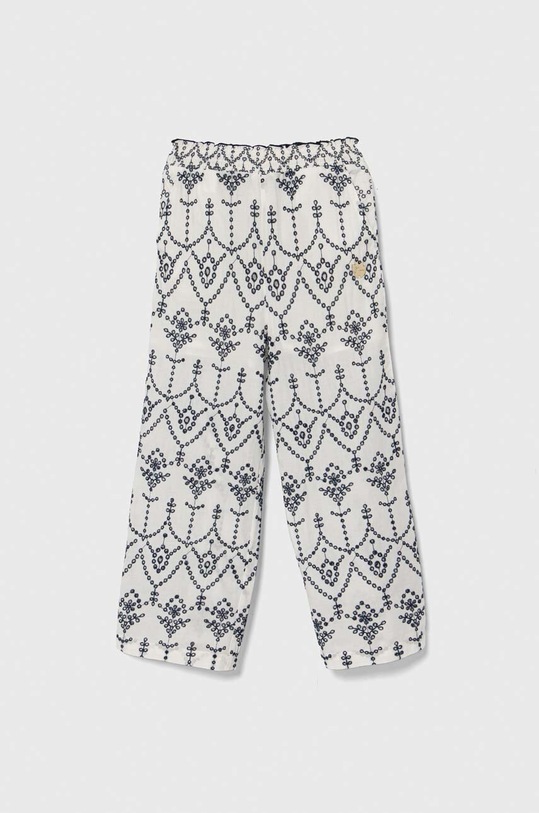 Detské bavlnené nohavice Guess J4GB00.WG5M0.PPYH biela SS24