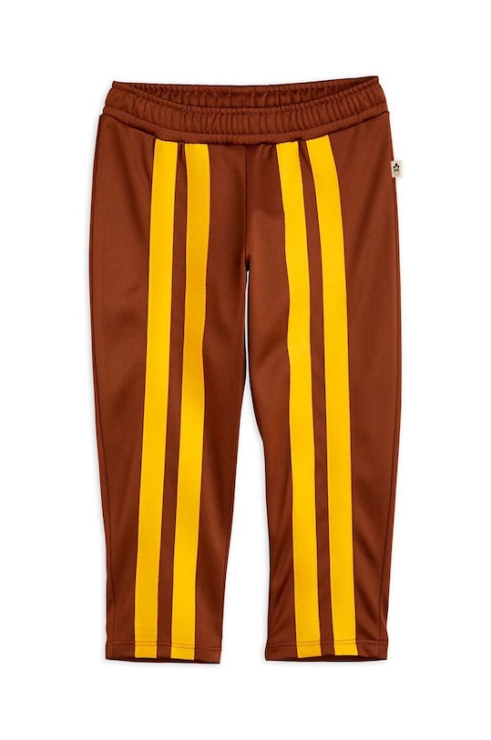Mini Rodini spodnie dresowe dziecięce 2413011416 brązowy SS24