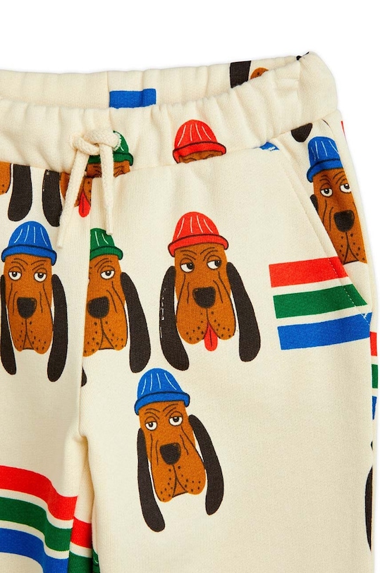 Mini Rodini spodnie dresowe bawełniane dziecięce biały 2413011500