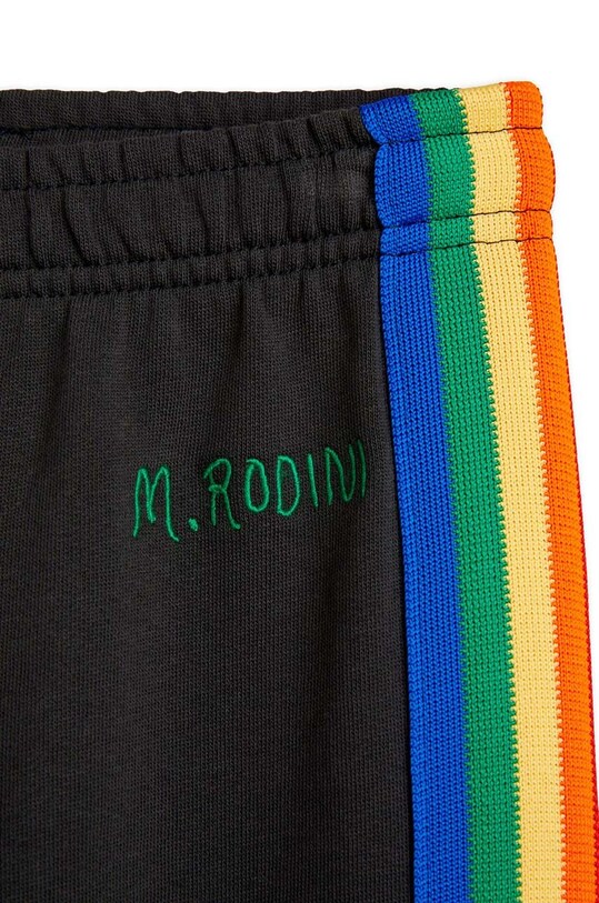 Детские хлопковые штаны Mini Rodini чёрный 2413011899