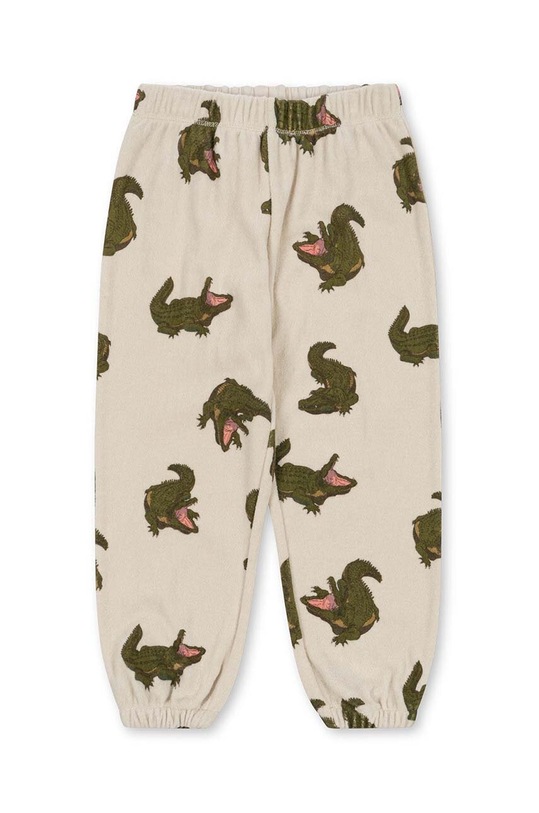 Dětské bavlněné tepláky Konges Sløjd KS100303 zelená SS24