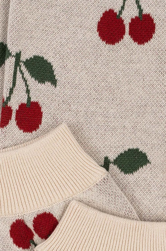 Detské bavlnené tepláky Konges Sløjd KS100340 červená